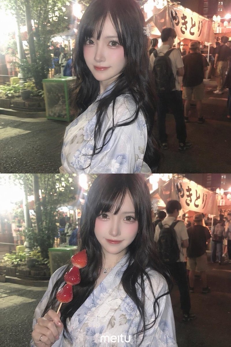 yumeyua0314's tweet photo. Meituで作った🎇❤️
夏祭り都内〜〜都内近郊だとどこがおすすめですか？？軽い気持ちで行きたいです。屋台が食べたい。 https://t.co/MMryxf0vfe