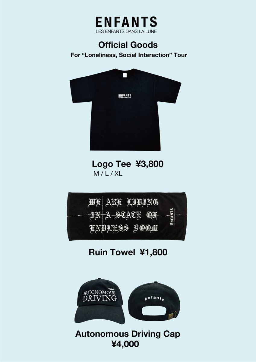 enfants_jp's tweet photo. One Man Tour 2026 "Loneliness, Social Interaction"
Merch Info for the Tour
https://t.co/BCPgtKlSYo
Tickets
https://t.co/8HPlxLkk5S https://t.co/LH4Ind02jP