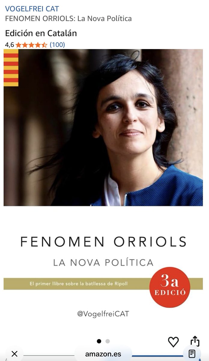 ToniRos26's tweet photo. 🔴 Avui hem arribat a les 💯 valoracions del llibre @FenomenOrriols a Amazon. Amb un 4,6 de nota mitjana. 
https://t.co/HoZC3EVha0 https://t.co/mx0tBtEewv