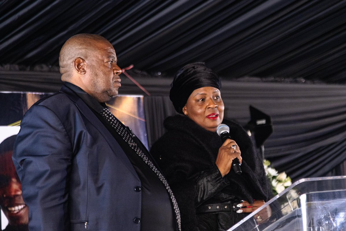 MYANC's tweet photo. This morning, ANC First Deputy Secretary-General Cde Nomvula Mokonyane, ANC NEC members, and the ANC Mpumalanga Provincial Executive Committee (PEC) led by Provincial Chairperson Cde Mandla Ndlovu attended the funeral service of the late Cde Sithembiso Nkululeko Mbuli, beloved son of ANC NEC member Cde Lindiwe Ntshalintshali.

The ANC stands with the Mbuli and Ntshalintshali families as the movement honours the life of a young cadre whose service and commitment will be remembered.