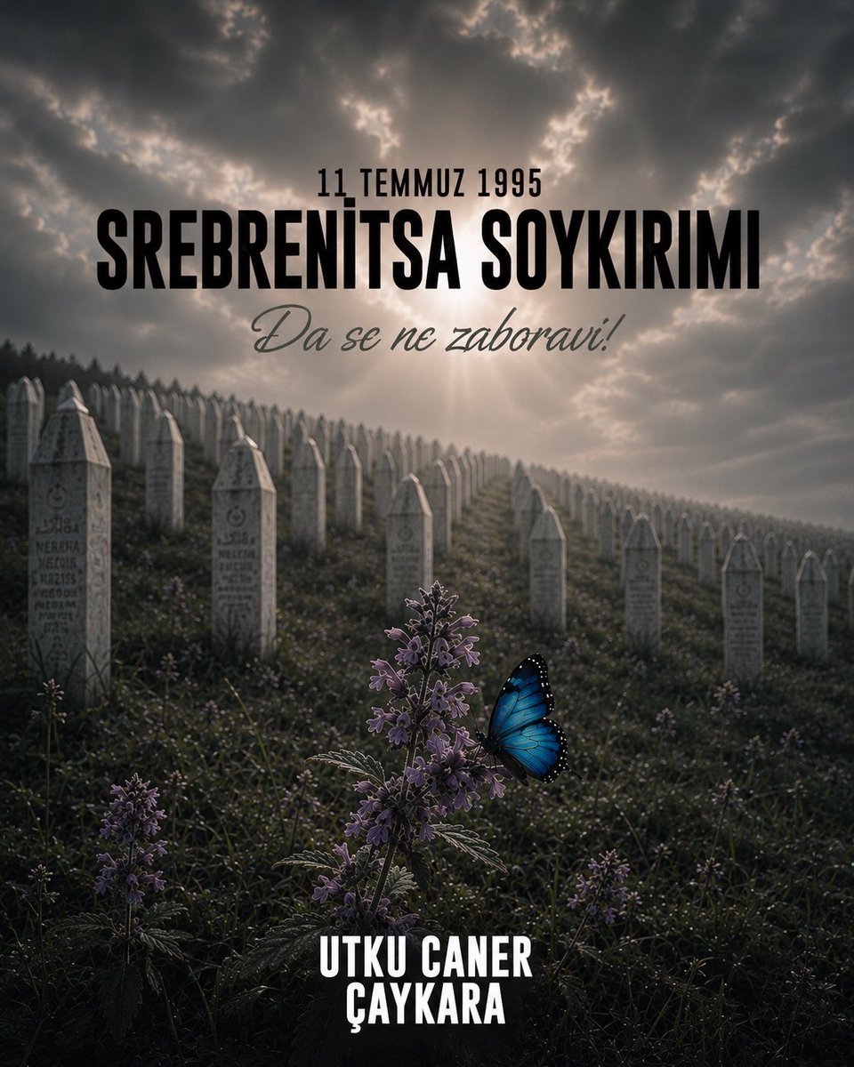 utkucaykara's tweet photo. Srebrenitsa Soykırımı’nın yıl dönümünde, insanlık vicdanında derin izler bırakan bu büyük acıyı unutmadığımızı bir kez daha vurguluyorum.

Hayatını kaybeden masumları rahmetle anıyor, ailelerinin acısını yürekten paylaşıyorum. Bir daha hiçbir coğrafyada benzer acıların yaşanmaması dileğiyle, adaletin, barışın ve insan onurunun egemen olduğu bir dünya temenni ediyorum.