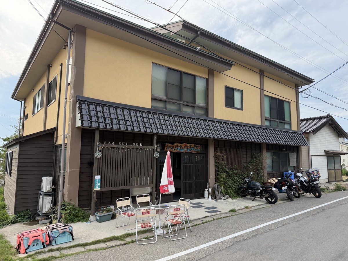 Stare_LINK's tweet photo. 今日の宿
能登島「山水荘」 https://t.co/yxYCB4N0Cq