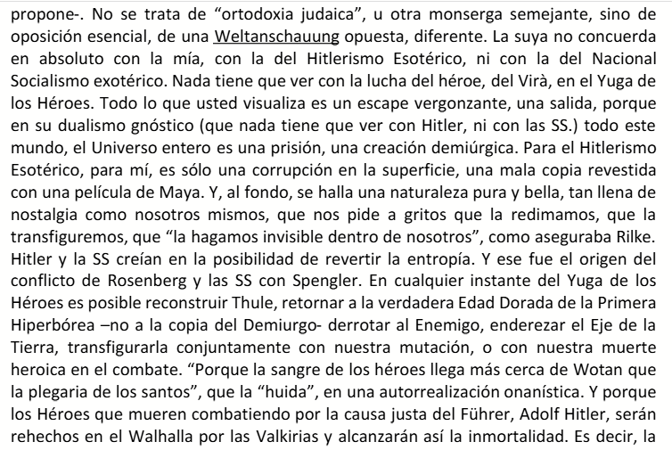 hyperion14_'s tweet photo. Extractos de la carta de Miguel Serrano a Nimrod de Rosario, 1985 https://t.co/1uChSBqjD4