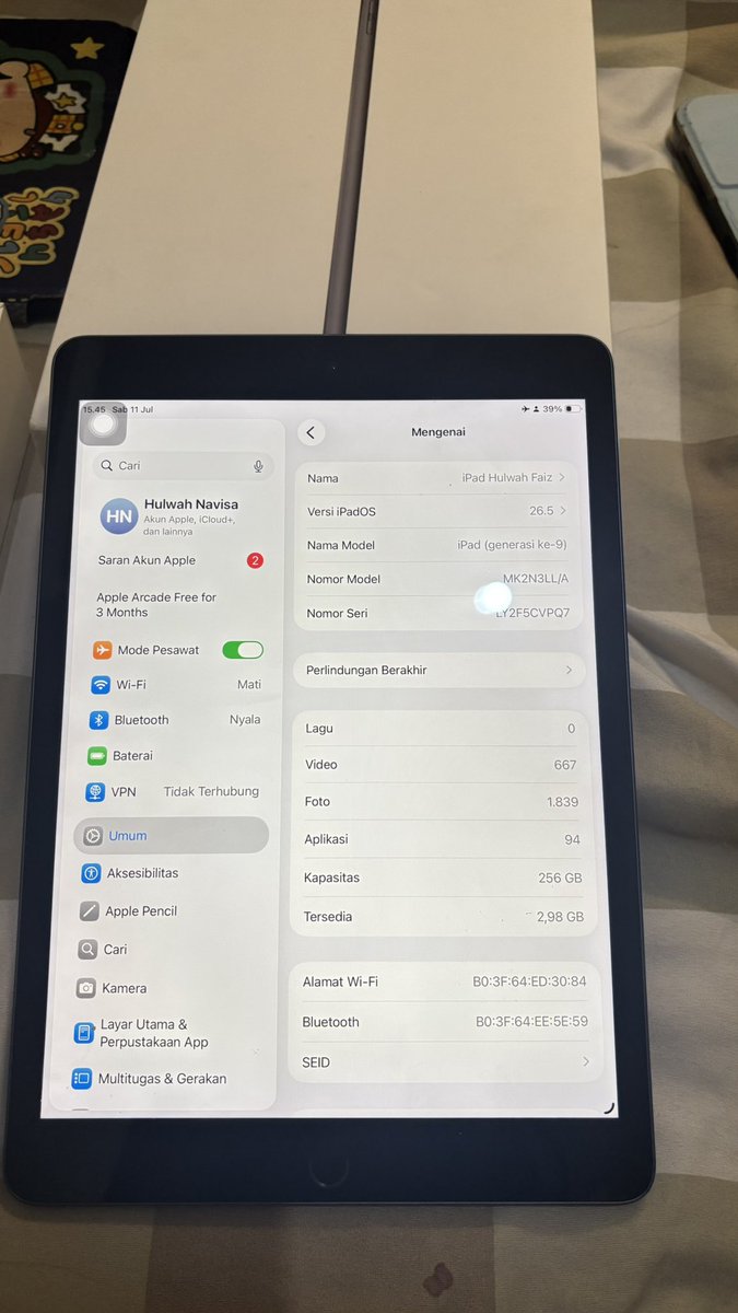 gezlatto's tweet photo. wts ipad gen 9 grey 256gb ex inter fullset original pemakaian pribadi, free sylus pen + case

Harga 4,5jt net
Cod cirebon
bisa shopee https://t.co/mRzeE4Oz9r