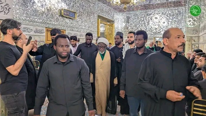 JawadAbubakar7's tweet photo. Sheikh Zakzaky (H) at the Holy shrine of Imam reza (AS) this morning ❤️ https://t.co/0Eh259YN0p