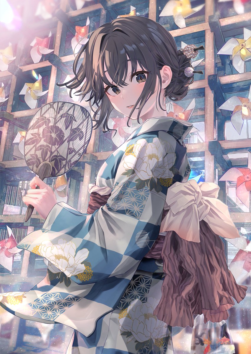 ponkan_8's tweet photo. 風誘う藍に https://t.co/DW1mz67FRw