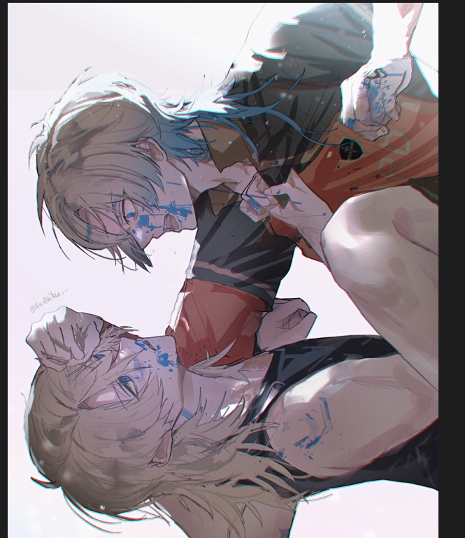 AnoNiku___'s tweet photo. kisさんの思想の絵を描いている　ルサンチマンを拗らせた先にあるものが見たい　物は壊れるから美しいし https://t.co/LsGxJyxpXz