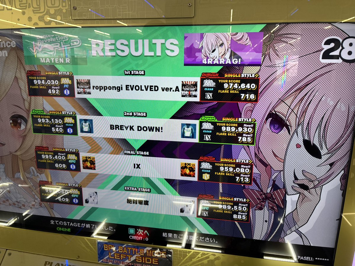 4raragi_DDR's tweet photo. #DDRer
タレ行ったら1クレ目MATEN.Rさんに誘ってもらった🦵 https://t.co/moglzzee6N