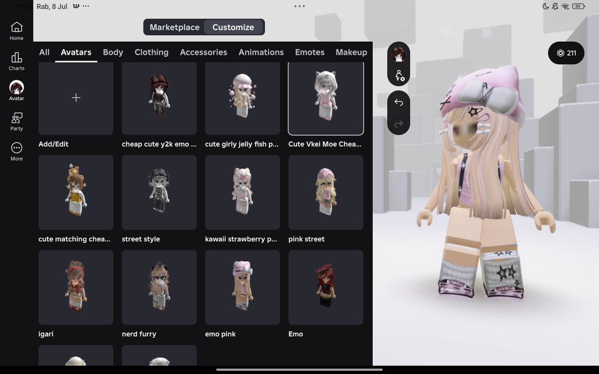 Caelysourcear's tweet photo. wts | want to sell acc roblox 
#wts #wtb #zonajajan #zonauang 
55.000 
- akun pribadi (female)
- age 21+
- bisa onmic
- sisa 211 robux
- pemakaian pribadi
- send robux limit 500/hari
- akun tahun 2026 https://t.co/muEahVu6Hp