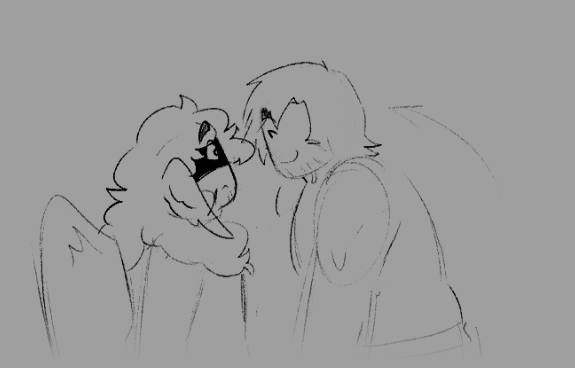 Merciful_soup's tweet photo. I lied have the scrapped comic there's just no dialogue (1/2) #chickenburger https://t.co/f019vdfvRd