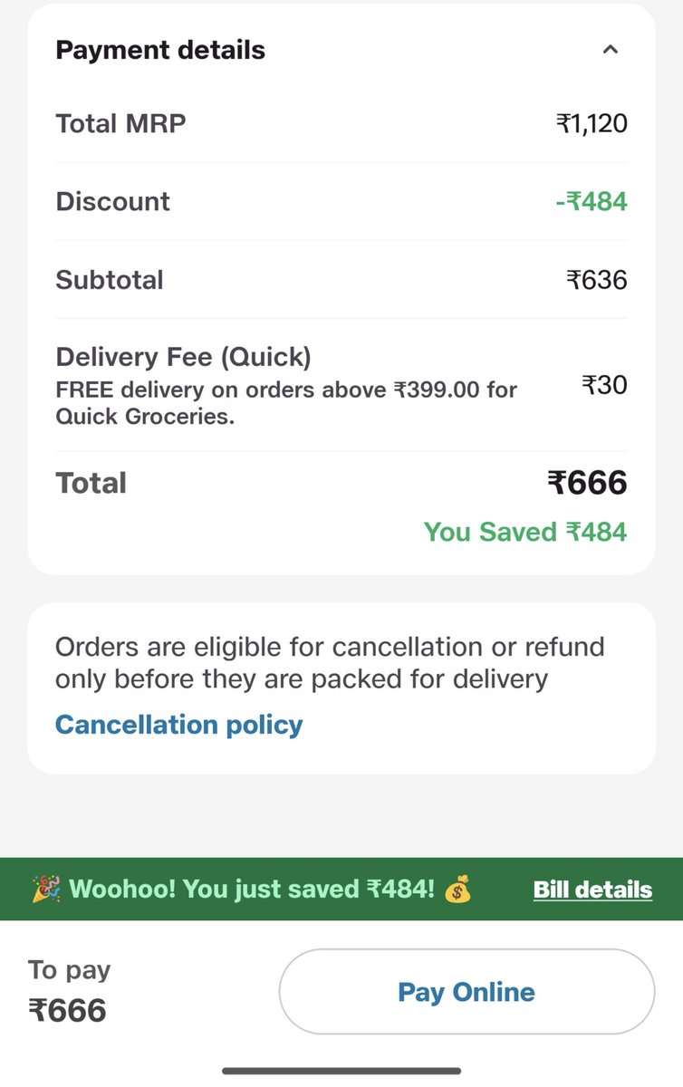 khansultans's tweet photo. @JioMart_Support @JioMart 
Why delivery fee is changed on order above 399. Whereas earlier it was waived off on order above 399. https://t.co/9xT1RFPpYS