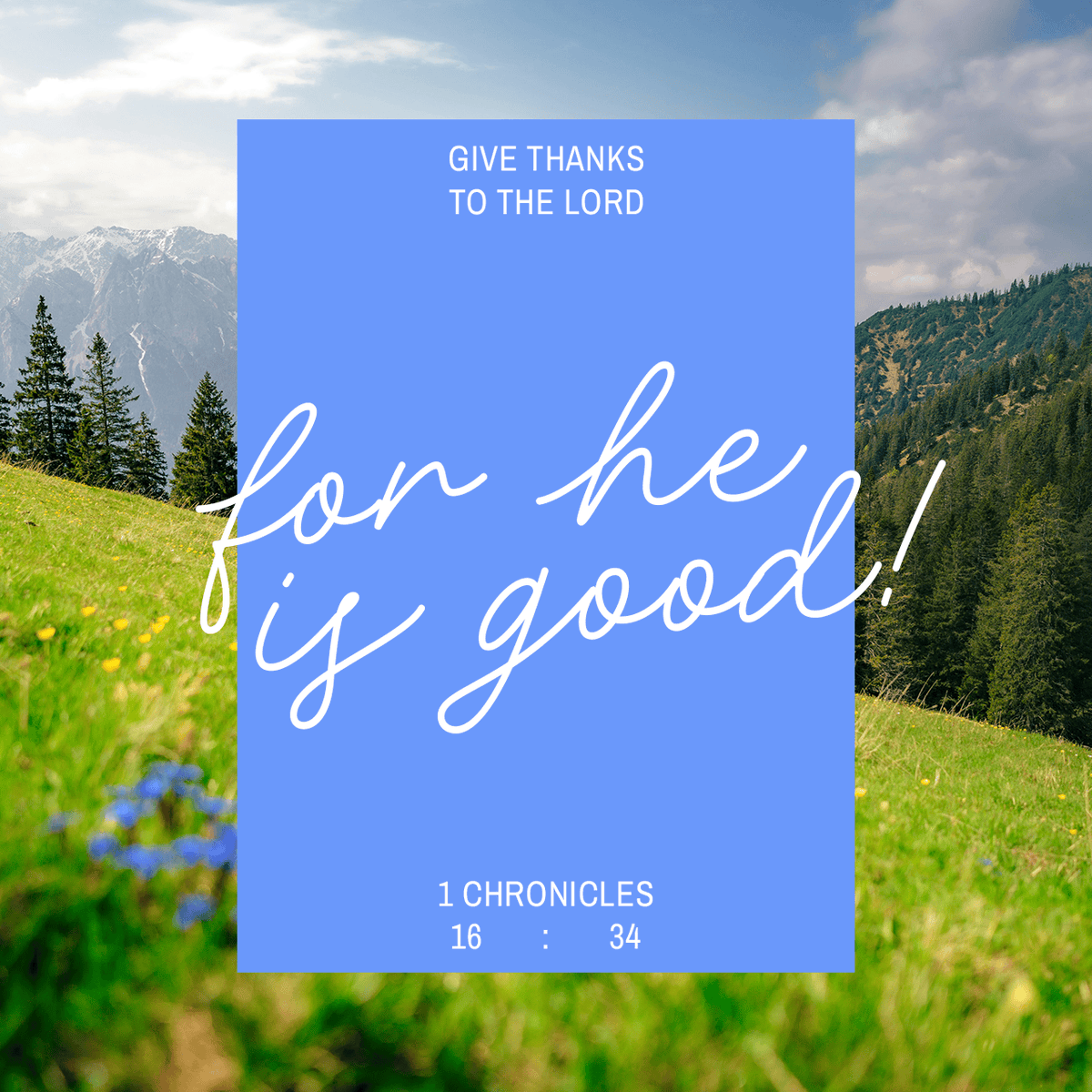YouVersion's tweet photo. 1 Chronicles 16:34

Read today's verse in the Bible App! https://t.co/TpbV86fPyW https://t.co/r0wWZhu9tf