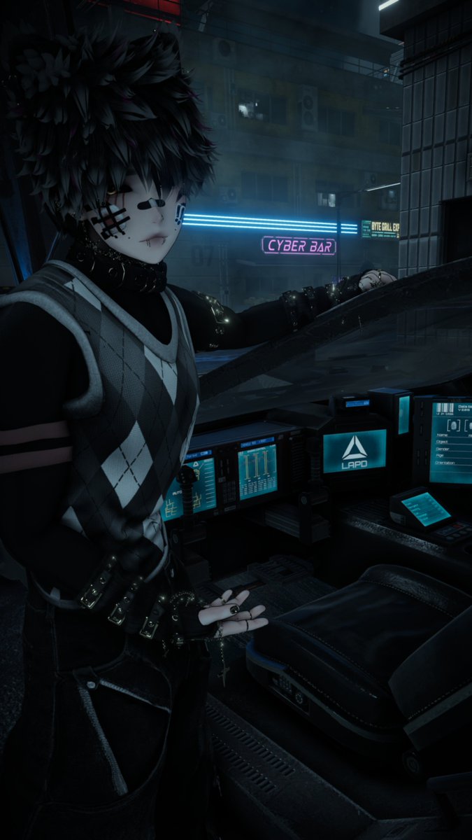 Faynvr's tweet photo. ㄥ I have some ideas, come talk about them on me ~

~
~

°•  #vrchat | #vrcphotography | #vrchatmoments | #vr | #vrcavatar | #vrchatcontent | #chilling | #cyberpunk  •° https://t.co/KvM1kWnHs1