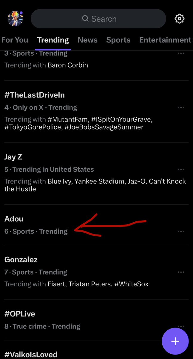 Headbandlukaa's tweet photo. Adou really trending 6th on twitter 🥹 https://t.co/wOKNqbA0MI