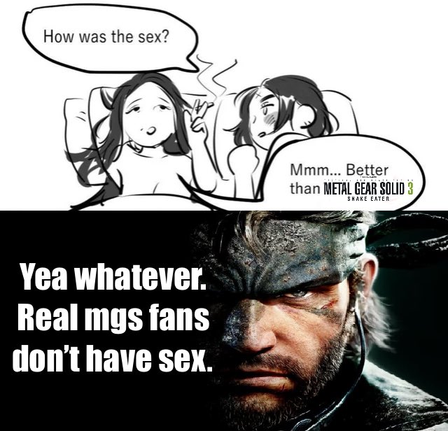 milktst's tweet photo. Oh.. ok.. mgs3 is very good.. https://t.co/Cbf5PbU8Ww