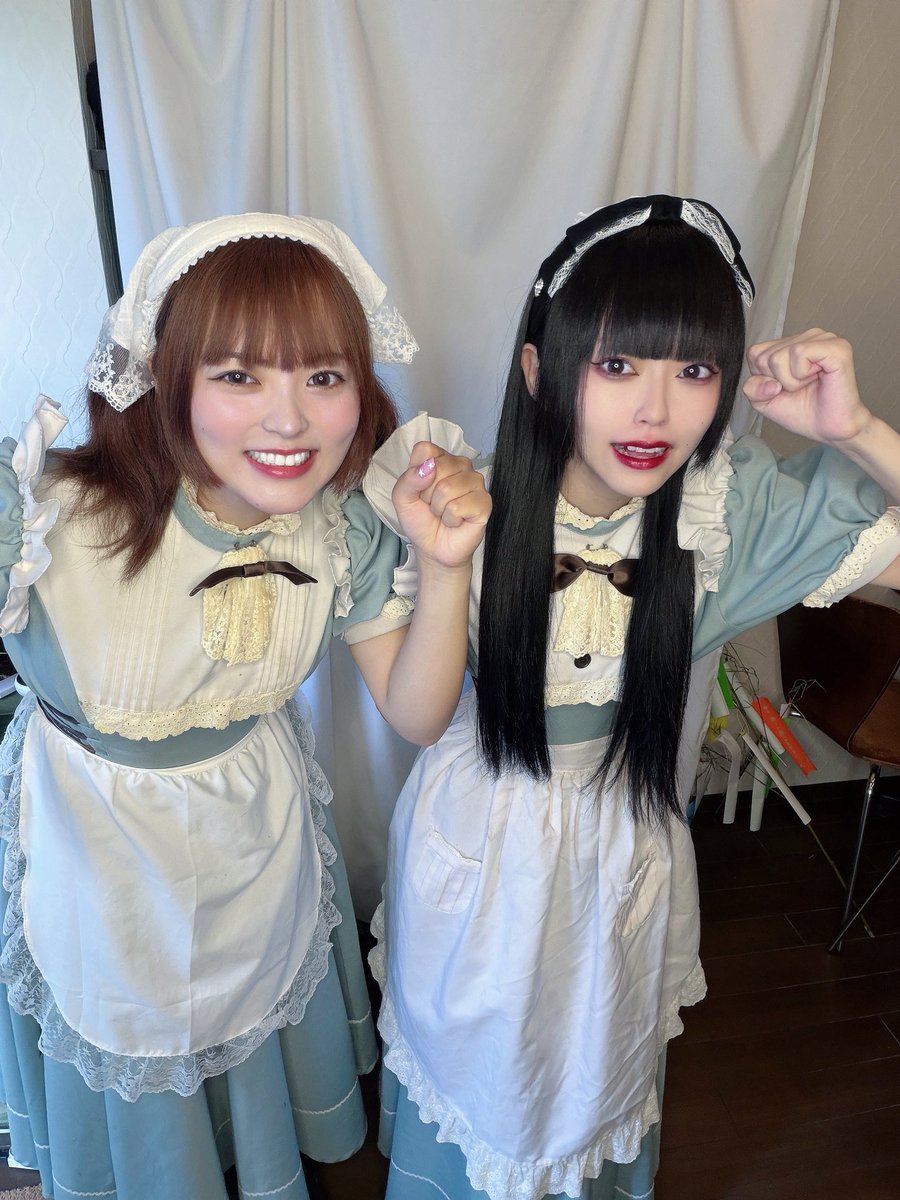 maid_st's tweet photo. Sweet Teaseオープンしております！

ただいまのお時間は
大急ぎのらむ（@st_Ramdoll ）と
大遅刻のくろあ（@st_kuroa96 ）

でお待ちしております！💨 https://t.co/USjePmdgdg