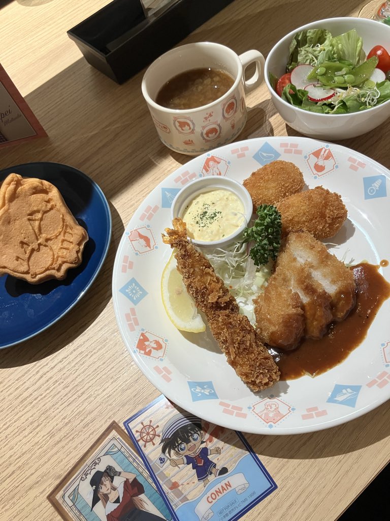 banbiii______ro's tweet photo. 久しぶりのコナ活楽しかった💖

#名探偵コナンカフェ2026 https://t.co/MDMGmzaQZQ