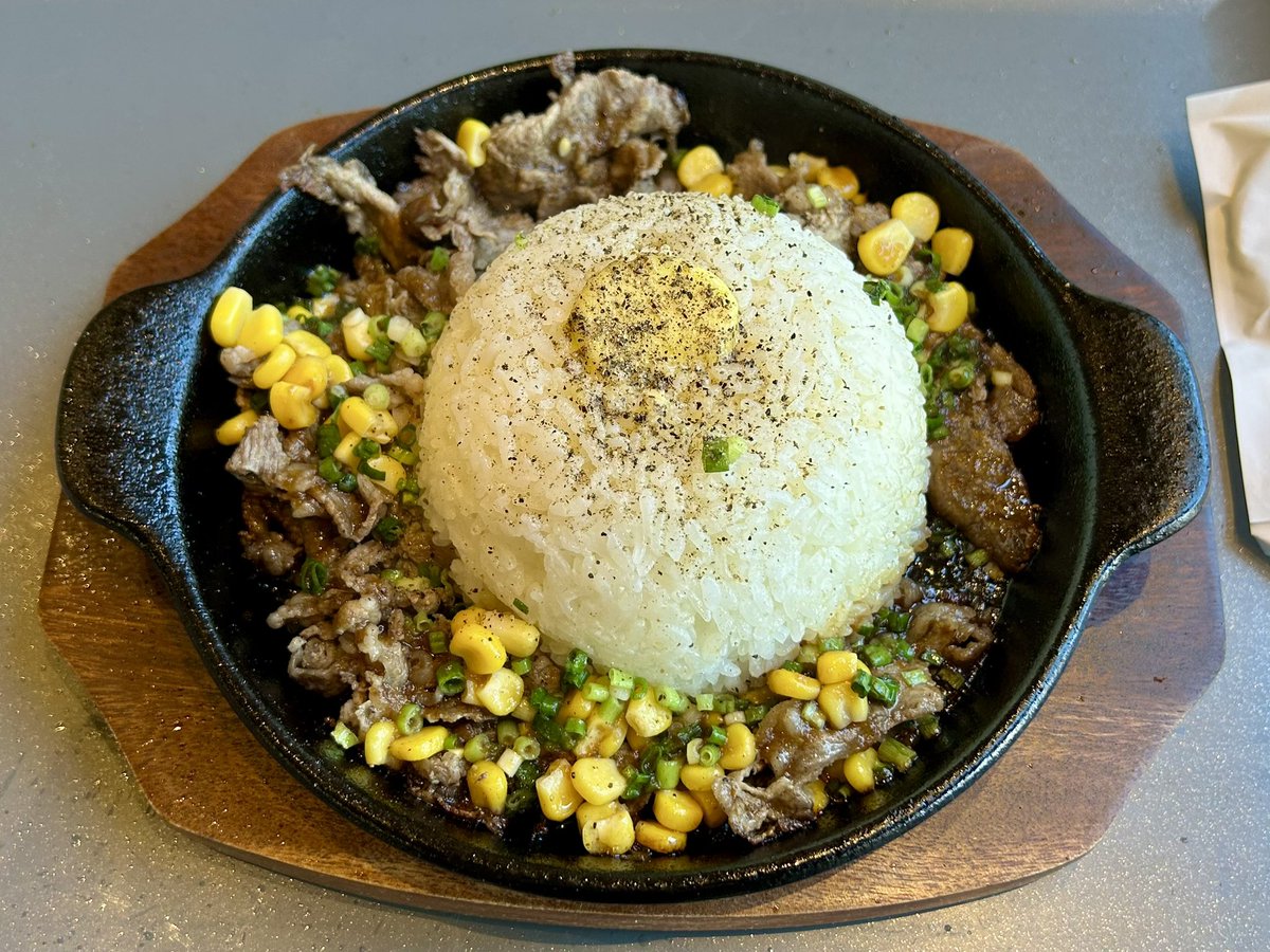 norihon7's tweet photo. 気温35℃🥵 ららぽーと福岡で
和牛ペッパーランチ🍽️
#ららぽーと福岡 https://t.co/mT6bXYH6PZ