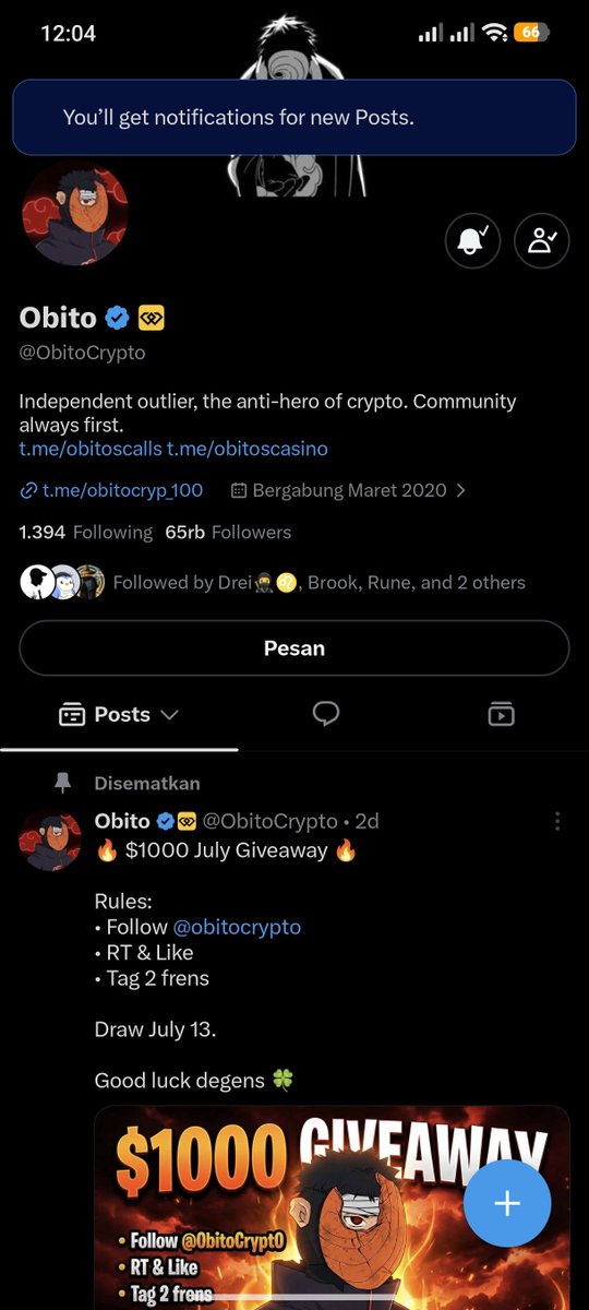 ftureOz's tweet photo. @ObitoCrypto Manifesting win in my life 🔥

Thankyou obitocrypto, you are the best one
@yookaboy 
@babavoyage https://t.co/VmRSPlNush