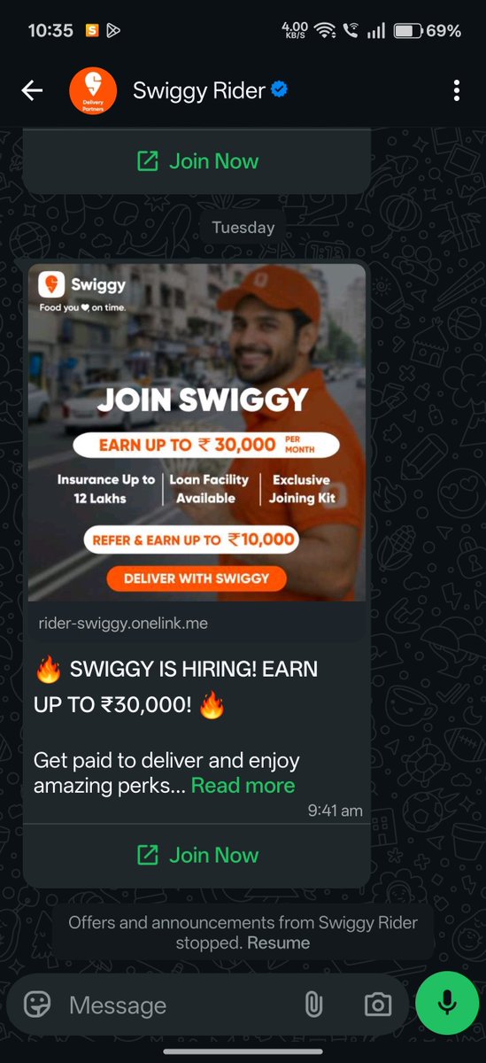 Aman0381's tweet photo. Stop this spam calling, i already told your support not to contact me anymore, still Swiggy is spamming calls , from day tk night, 

I'm frustrated rn , Stop this 
@SwiggyCares
@Swiggy https://t.co/Wo17pPXWOp