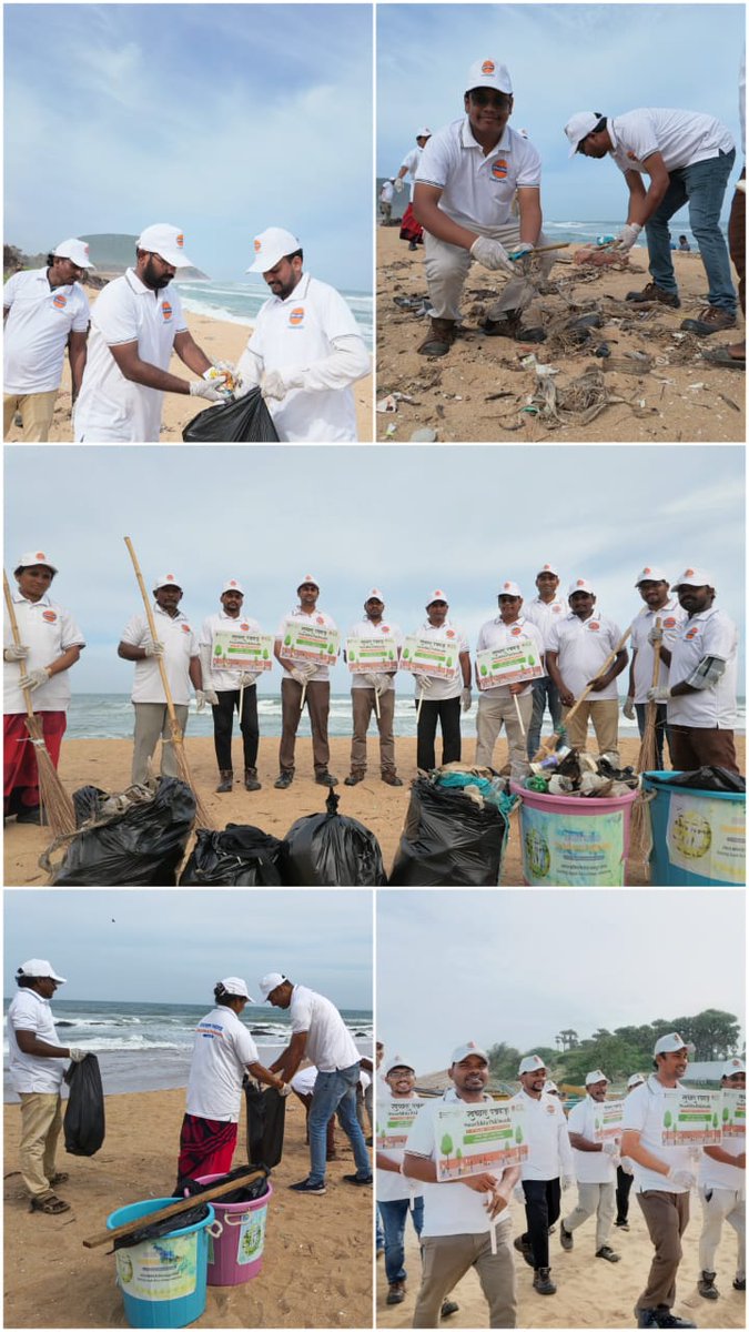 iocl_serpl's tweet photo. ♻️🌊Under #SwachhataPakhwada2026, SERPL Atchutapuram conducted a Swachhata Awareness &amp; Cleanliness Drive at Rambilli Beach, promoting cleanliness and community participation for a cleaner coastline. 🌿
@IndianOilcl
@IOCL_PLHO
@PetroleumMin https://t.co/SYaydbdtCy