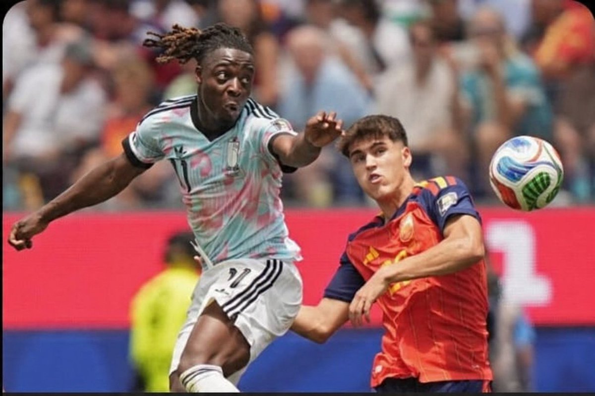 _Mutirithia's tweet photo. Spain Triumphed with victory (2-1) as Merino once again stepped up to burry Belgium's hope of advancing to semi finals 🔥

🇪🇸Spain will face France in Dallas stadium on July, 14 in what is expected to be a tough fight between the two European power houses!

Who will triumph? https://t.co/CCUNhL0ueK