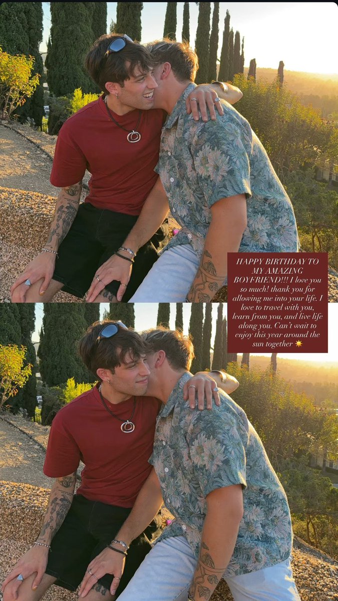 SturnioloUpd's tweet photo. 💌 | Nick oficially confirms his relationship with Noah by wishing his boyfriend a happy birthday on Instagram stories! 07/11/26 https://t.co/uCMRCISN9L