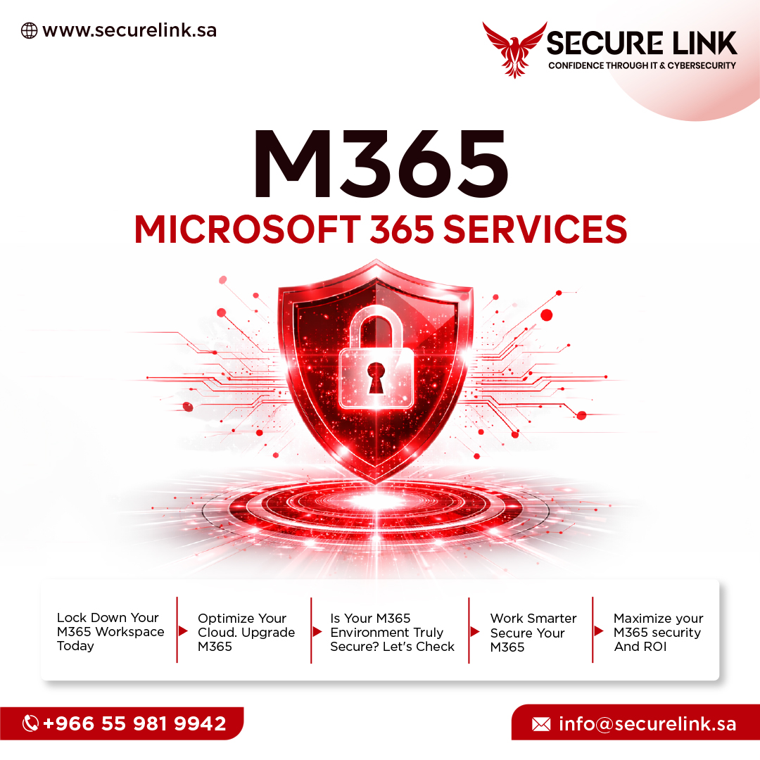 InfoSecurelink's tweet photo. Protect, optimize &amp; secure your Microsoft 365 with Secure Link. From seamless migration to advanced security, we keep your business protected and productive. 

🌐  https://t.co/QKvNRcdKyT

[secure link, microsoft365, M365, cyber security, cloud security, saudi arabia, riyadh] https://t.co/TxGPYKyDss