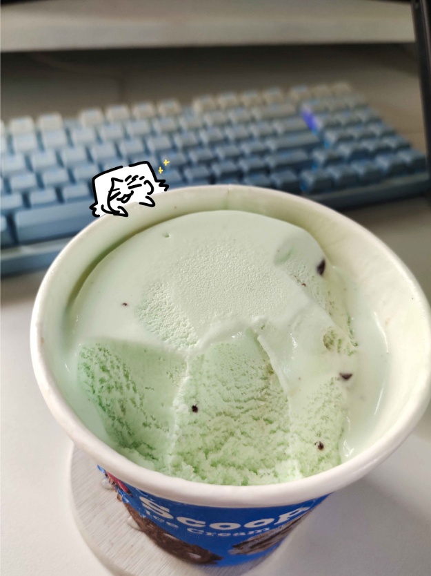 MJyOpp's tweet photo. Mint Choco ice cream probs one of my favorite ice cream flavors https://t.co/Wm7R6tQrWl