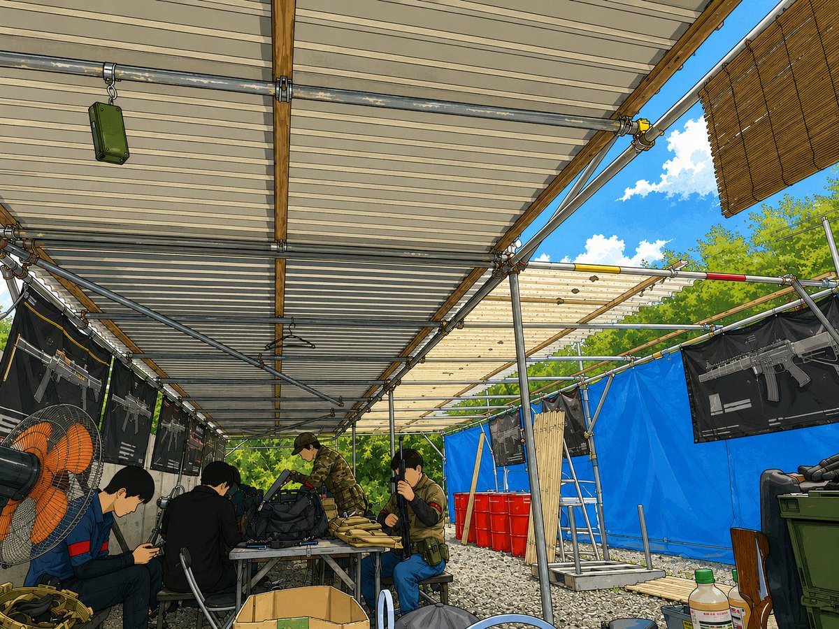 Ruins_SGF's tweet photo. セーフティの屋根拡大中‼️
今日明日は風が吹いてていい感じ👍
暑いのは暑いけど🫠 https://t.co/h8RN7xTWGU