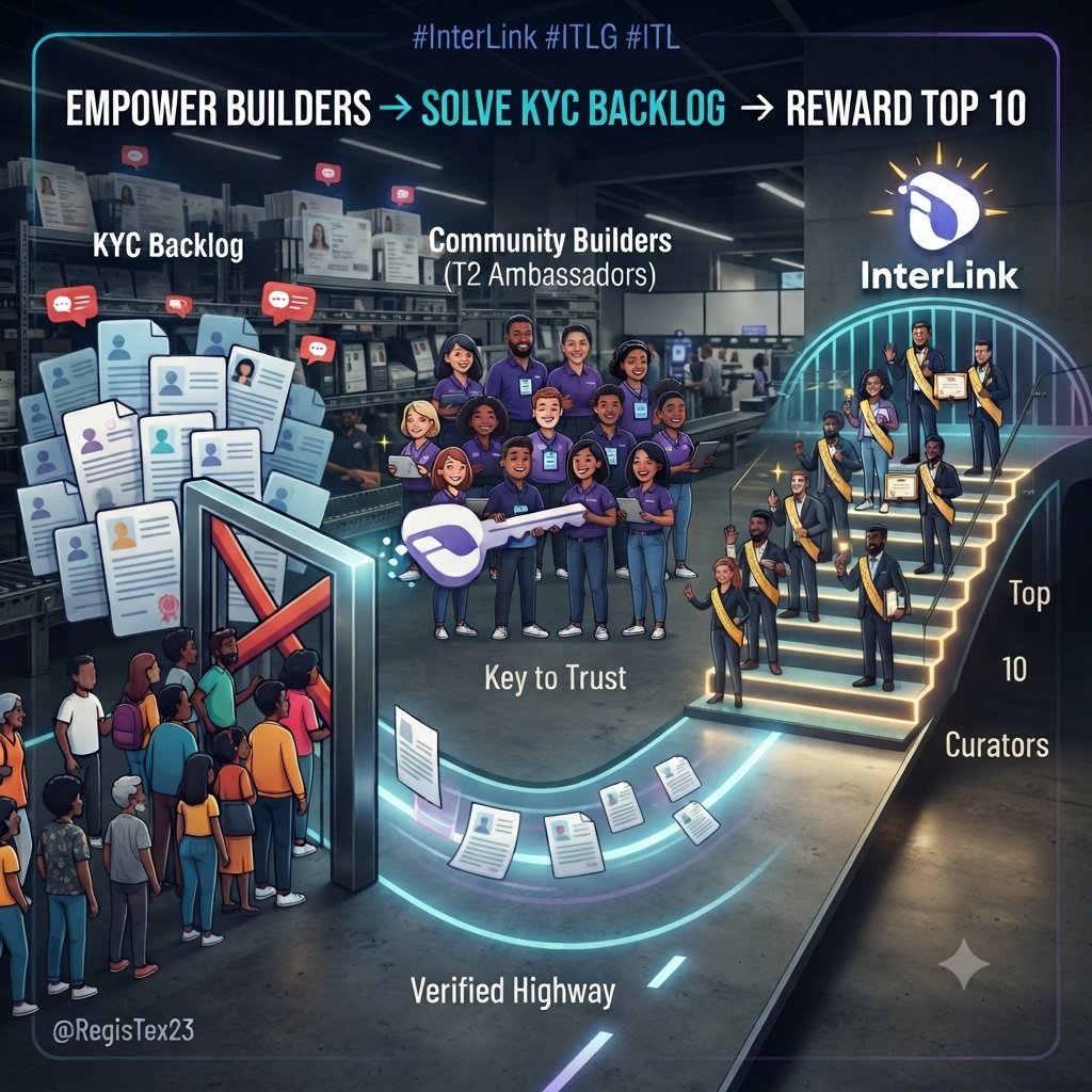RegisTex23's tweet photo. 💡 This idea may have already been suggested, but I believe it could solve one of the community's biggest challenges.

👥 There are **over 100 Community Builders (T2 Ambassadors)**. Leverage this incredible community by empowering them as temporary KYC reviewers. They have already proven their commitment, know the community well, and with their support, the KYC backlog could be reduced dramatically, along with many of the complaints.

🏆 Create a merit-based system: reward the top performers and promote the **Top 10** to official Curators, providing training, greater responsibilities, and priority for future InterLink projects.

🤝 **We don't just want to participate—we want to help build an even stronger InterLink.**

💬 **If you support this idea, leave a comment saying "We just want to help!" and tag the official InterLink accounts to show that the community is ready to contribute.**

@inter_link 
@reina_itl 
@kv_interlink 
@VyxCrypto629 
@scott_itlg 

#InterLink #ITLG #ITL