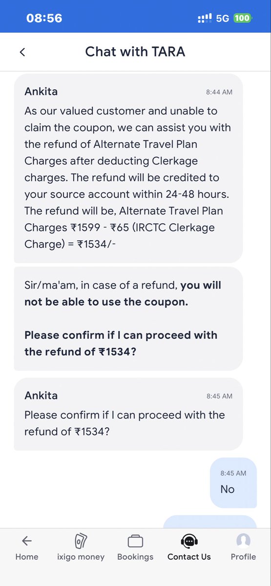 pravinhkumar's tweet photo. @ixigo  Please Tell Why You Are not Giving Coupon. Why Your Customer Support Team is not Removing This Problem. https://t.co/DGaXCUjI8I