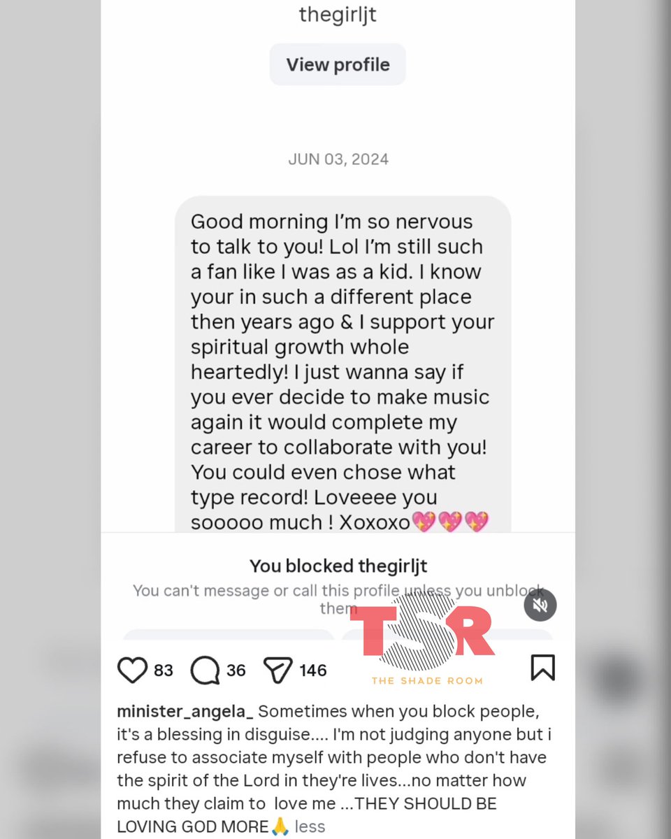 TheShadeRoom's tweet photo. JT seemingly responded to Jacki-O following Jacki’s previous post about how she feels she “failed” the rapper. ✍🏾:#TSRStaffJR https://t.co/Xi92dCEoeK