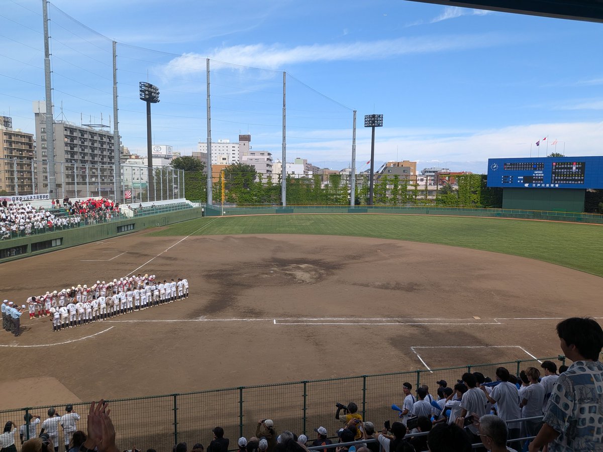 frontabull's tweet photo. 選抜高校野球東東京大会
@オーエンススタジアム江戸川
江戸川 3-2 日本ウェルネス

高校野球の魅力が詰まったような好ゲームでした https://t.co/ZzuFJ8D9lC