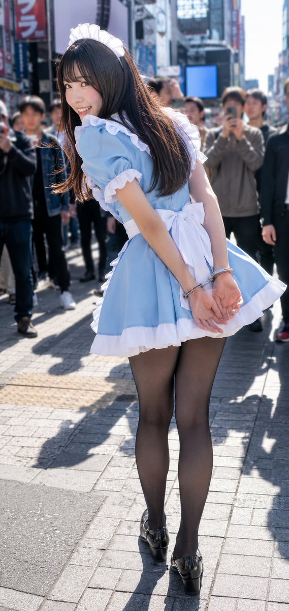 BondageAndHose's tweet photo. 路上拘束プレイ。
#生成AI #拘束 #パンスト #AI #bondage #pantyhose https://t.co/hfwWQ3E0pr