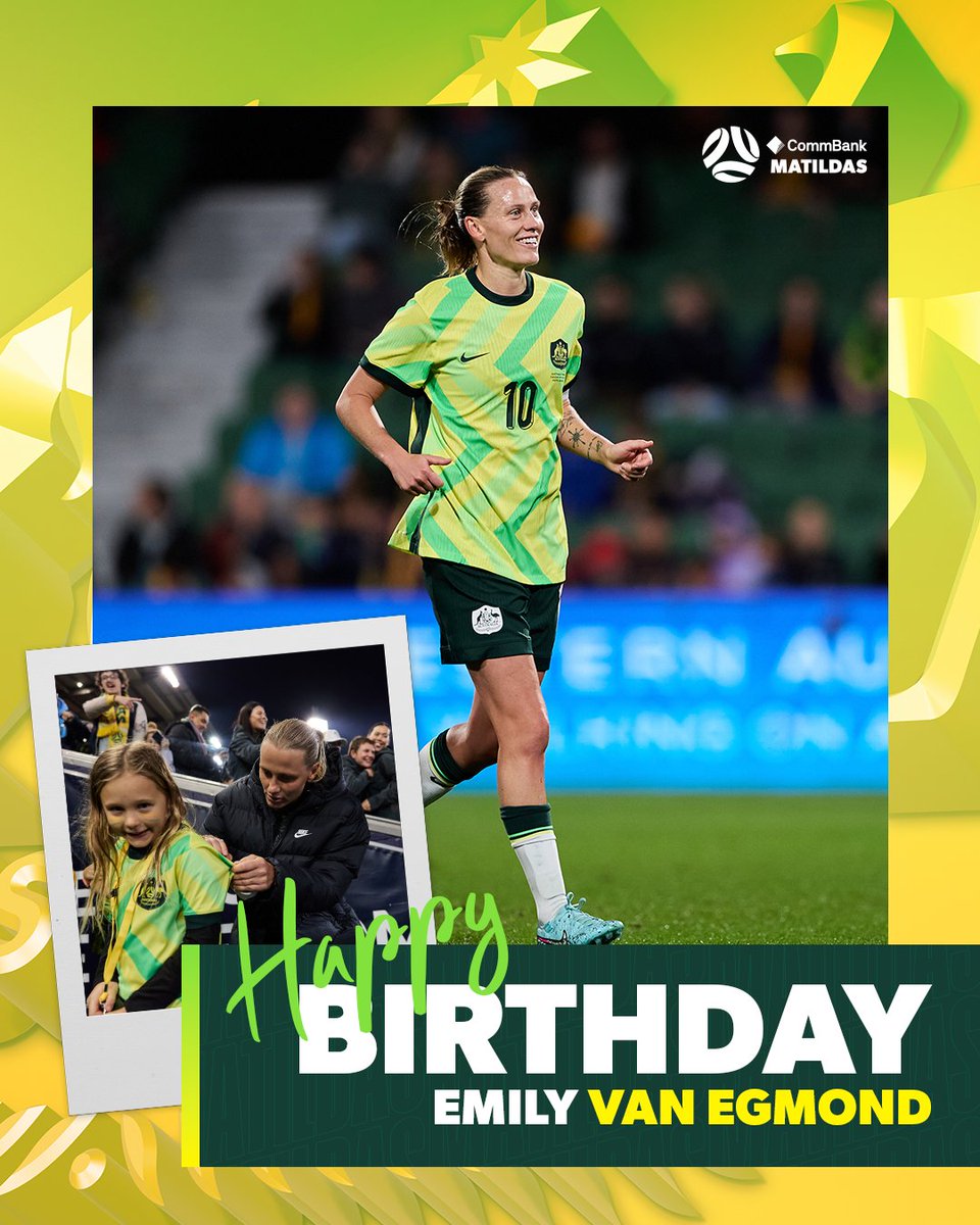 TheMatildas's tweet photo. Australia's most-capped footballer! π¦πΊπ§’
Wishing @Em_surf a very Happy Birthday! π
#Matildas https://t.co/DoOZmUaXMI