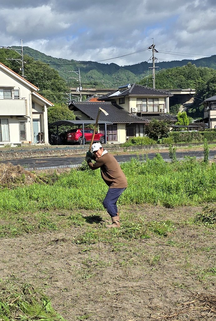 mashida_support's tweet photo. ワンアウト１、２塁、送りバント、予告ホームラン⚾️初回と二回に仲間が来てくれて押せ押せムード✨
三回裏が終了！大分整備されてきた
中盤以降の粘りに期待
#はたけの村づくり
#今日は草抜き https://t.co/XJVy1zTDb2