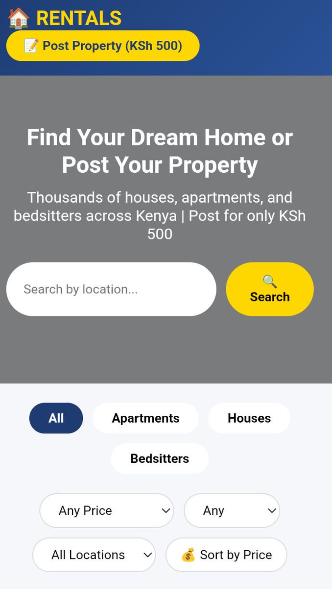 ImmuneBoss's tweet photo. #methuwachauchoyo
Got a vacant house or apartment? Let tenants find you.

List your rental for free, reach more potential tenants, and fill vacancies faster.

Add your property today 👉 https://t.co/Y8pfbnSMdt

#KenyaRealEstate #Landlords #PropertyManagement #RentalHomes #kenyan https://t.co/KYHcaK8VXe