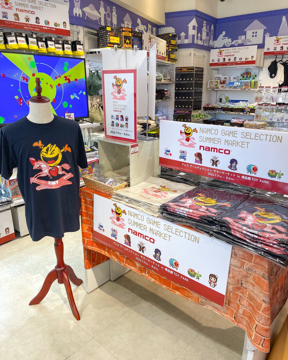 toypark_ginza's tweet photo. 📍銀座本店
┈┈┈┈┈┈
7/11-8/6
ナムコ ゲームセレクション サマーマーケット
in 博品館TOY PARK
┈┈┈┈┈┈
本日スタート👏🏻当店とのコラボ商品の販売や購入特典配布も✨️7/18、25、8/1はキャラクターグリーティングを開催します🌟
詳細は特設ページをチェック⬇️
https://t.co/asBpw3n91h https://t.co/LrWil70dGh