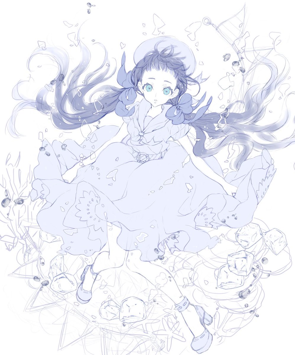 robin_kishiwada's tweet photo. 暑い日が続くんで少しでも涼し気に

#オリジナルイラスト https://t.co/ltym4XI3we