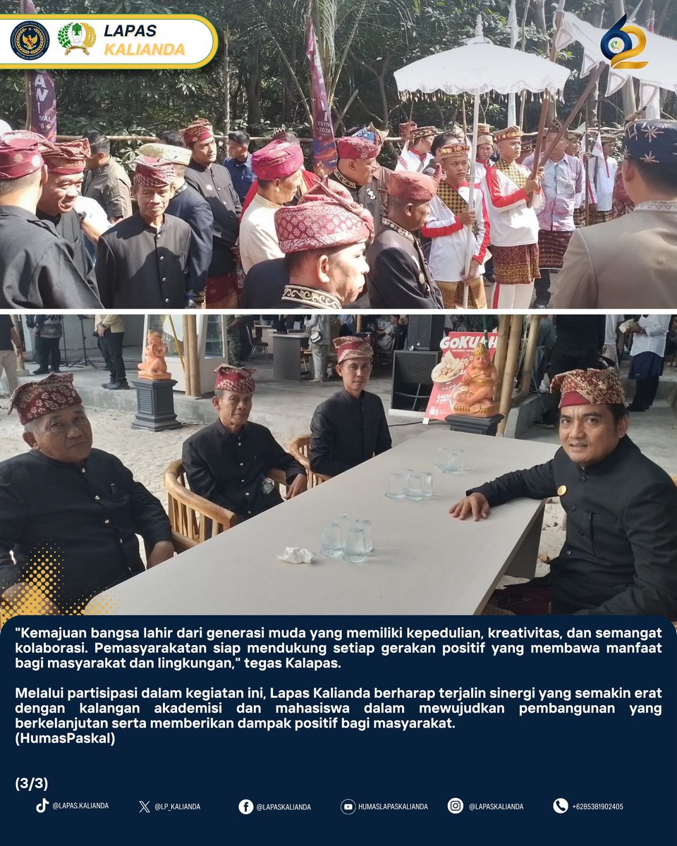 LP_Kalianda's tweet photo. Kalapas Kalianda Hadiri Begawi Festival Unila, Dukung Sinergi Pemasyarakatan dan Generasi Muda Peduli Lingkungan

@kemenimipas @ditjenpas @pemasyarakatanlampung 

#Kemenimipas #Ditjenpas #Pemasyarakatan #LapasKalianda #BegawiFestival2026 #UniversitasLampung #BEMUnila https://t.co/rMe2168lyz