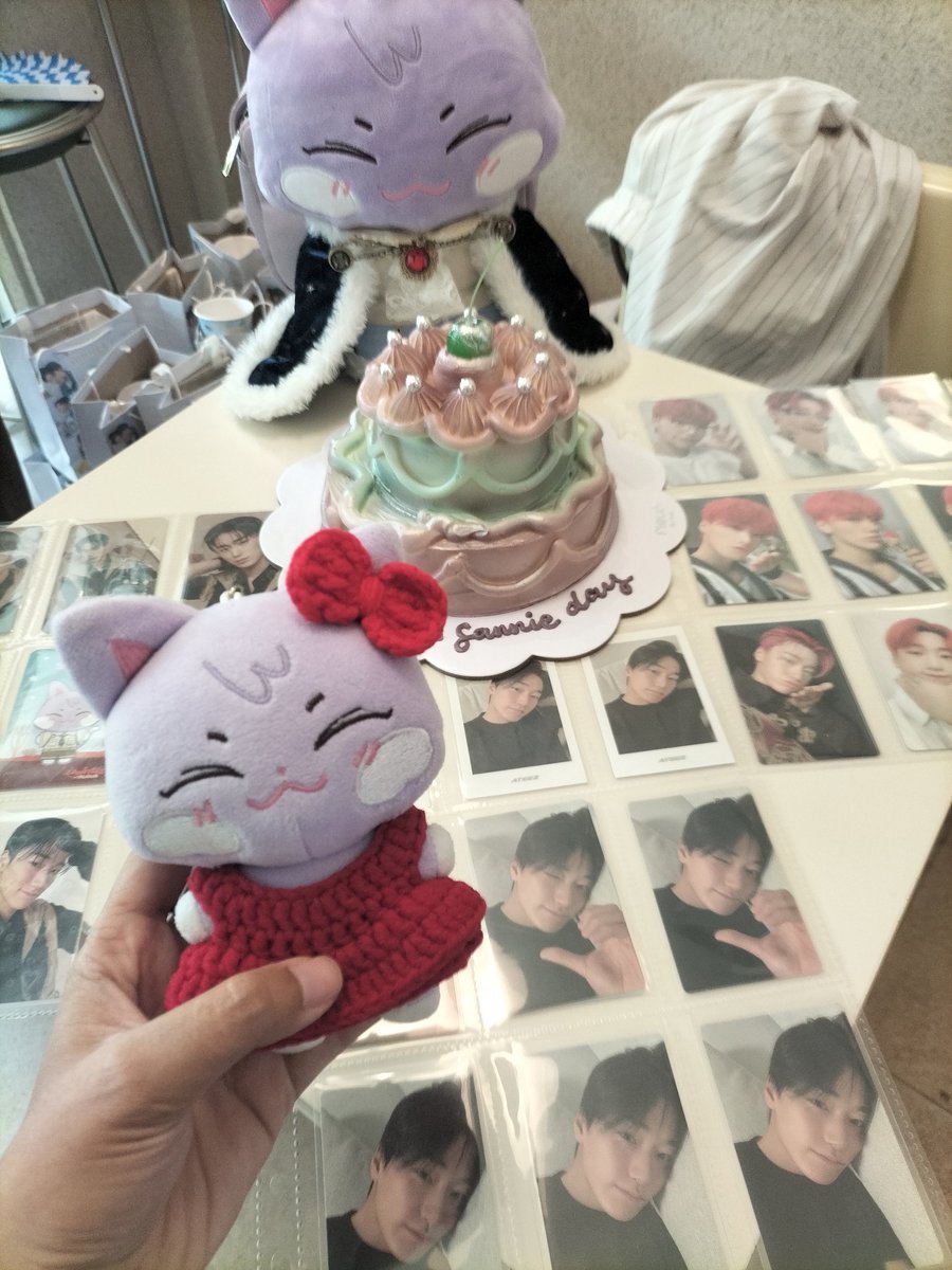 giyuuterbang's tweet photo. Sen hari ini ikut ngerayain ultah Papa San bareng kawanan Ubi Ungu🫰

#SummerGlintsofSan
#UltimateBiasChoiSan https://t.co/OexeYfi7nx