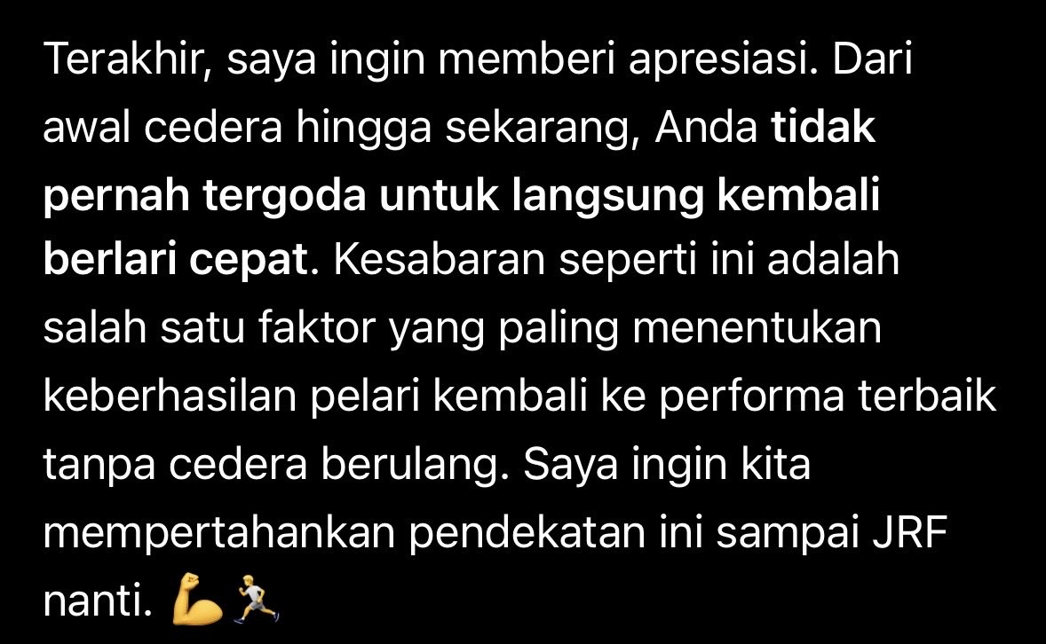 bukansuneoo's tweet photo. fokus recovery (walk-ride) sampe nanti masuk fase return to running lagi! semoga evaluasinya baik terus biar bisa balik lari lagi 😭 https://t.co/gu5N5WLVrX