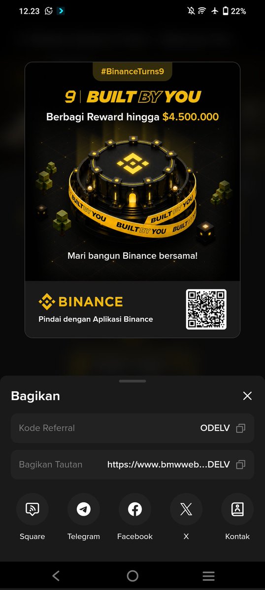 Odik_Id's tweet photo. Binance Berusia 9 Tahun - Dibangun Oleh Anda https://t.co/09gb7gCvrF

#binance https://t.co/k7gXi06DC0
