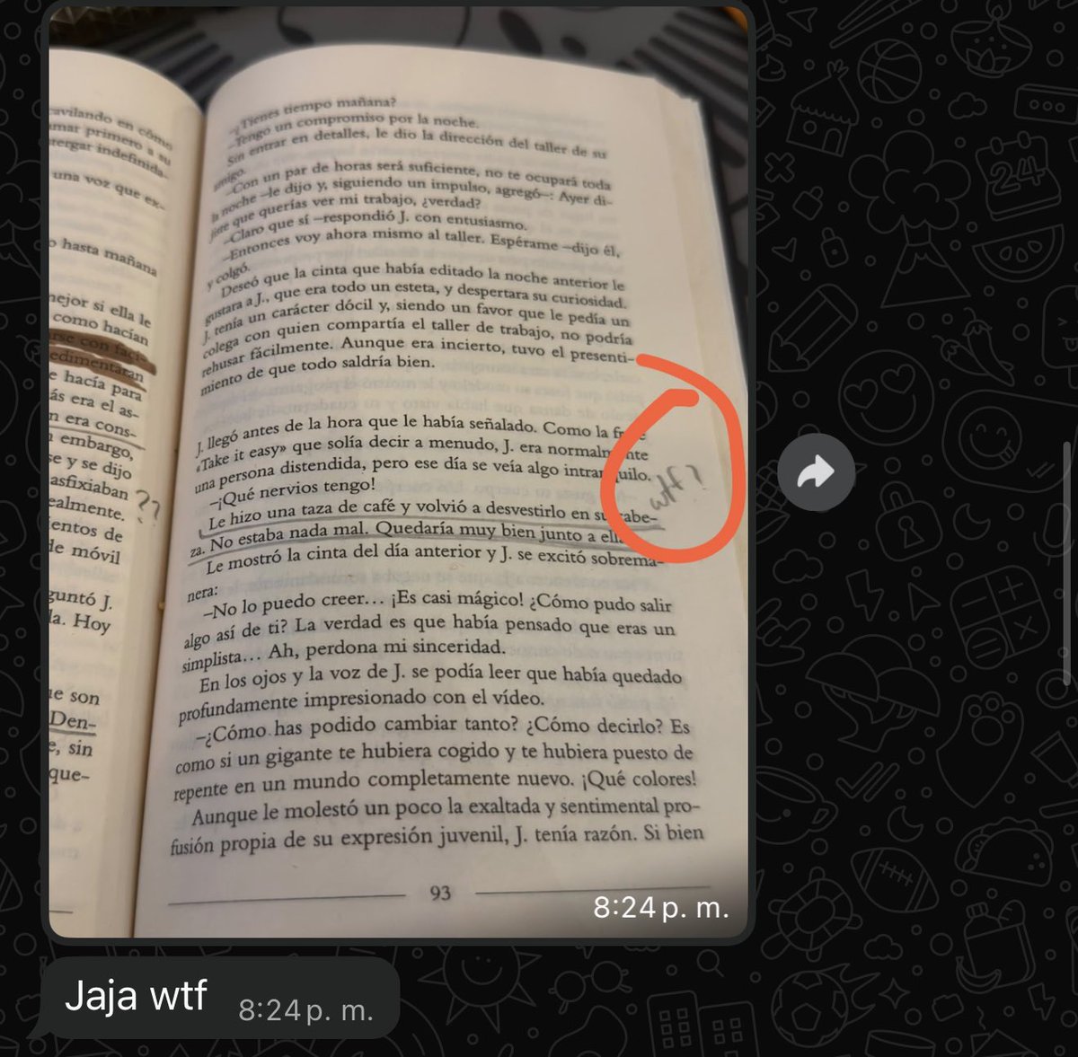 aleetseCP's tweet photo. JAJAJA es que el libro es todo un “wtf” https://t.co/mfx7DijBZG