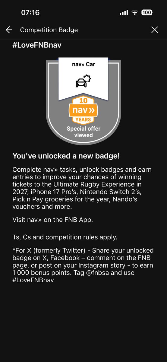 Liversz's tweet photo. @FNBSA #loveFNBnav https://t.co/imCCRlZGeC