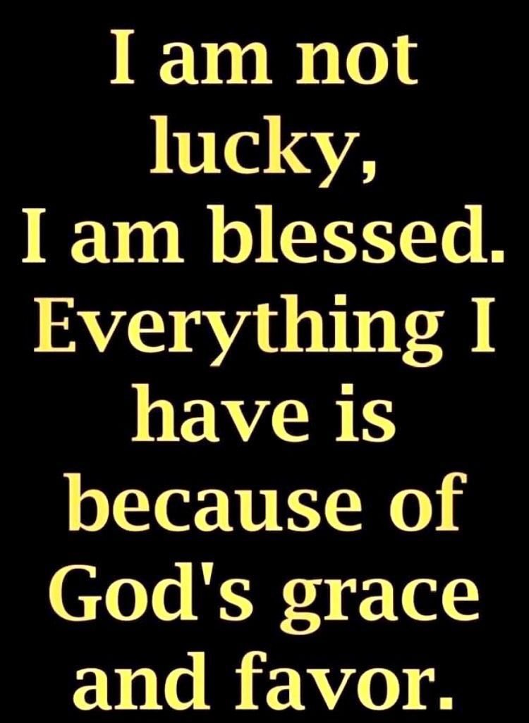 kmlongva's tweet photo. As a Christian I don’t live on luck, I live in blessings! https://t.co/w5hRmLwu6R
