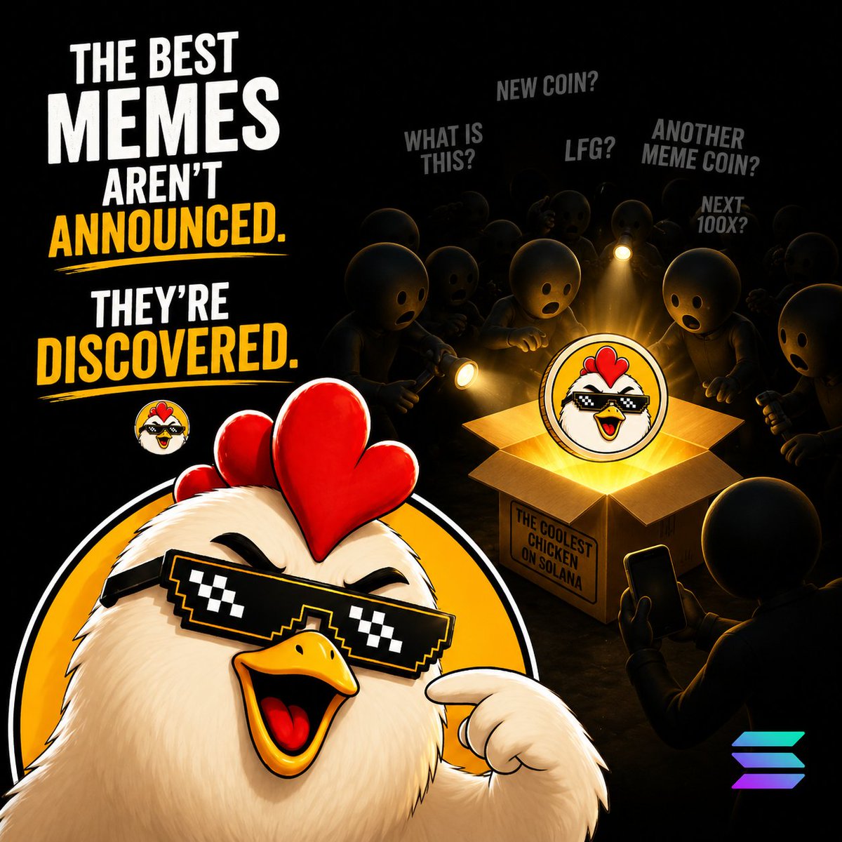ClukoCoin's tweet photo. The best memes aren't promoted.

They're shared.

🐔😎 https://t.co/dTzGS4QYOi