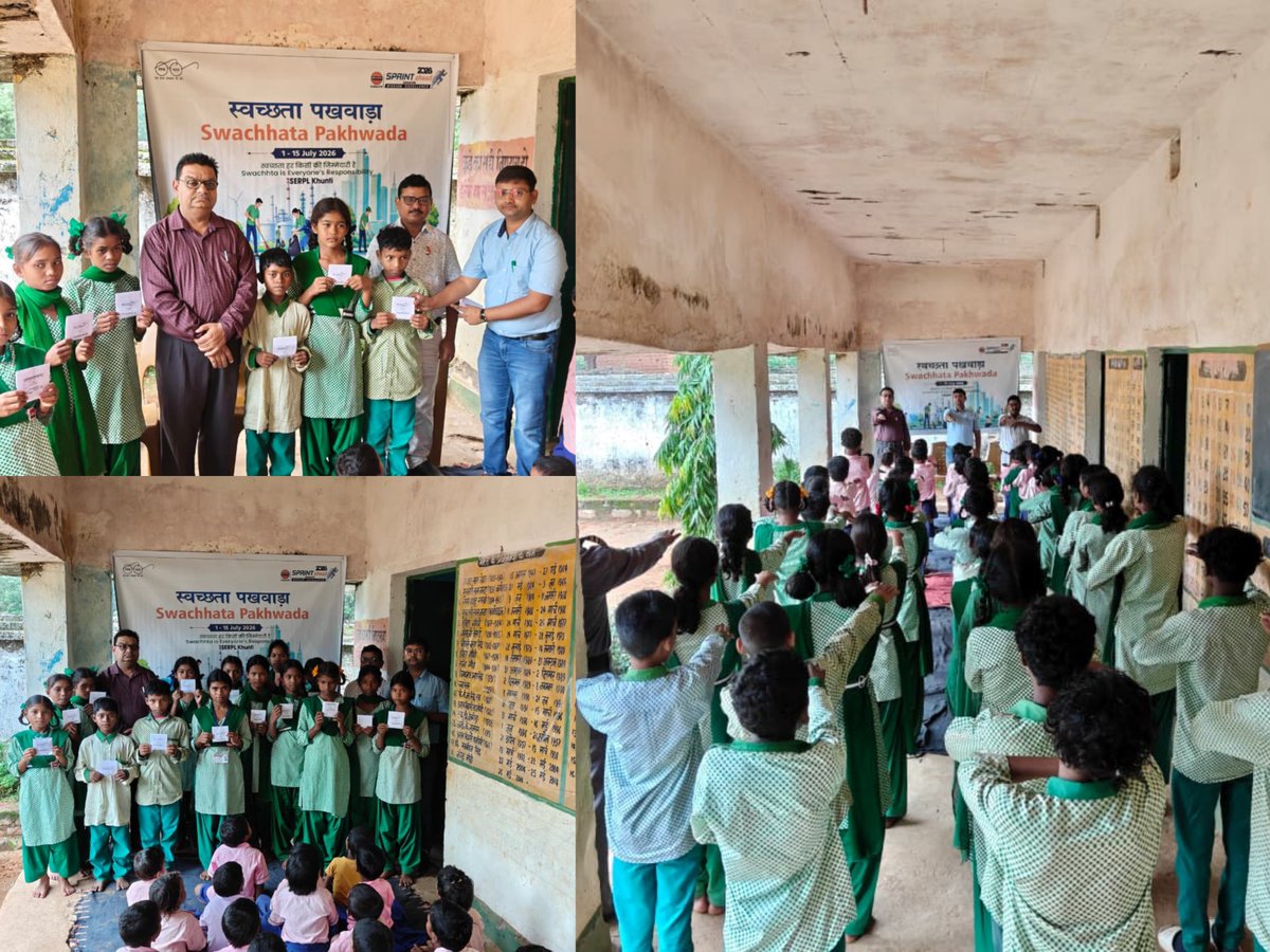 iocl_serpl's tweet photo. 🌱♻️ Under #SwachhataPakhwada2026, SERPL Khunti organized a Seed Distribution Drive and Swachhata Pledge Ceremony at a Govt. Middle School in Gumla, promoting plantation, cleanliness and environmental conservation among students.
@IndianOilcl
@IOCL_PLHO
@PetroleumMin https://t.co/nK8Hr7K0Dg
