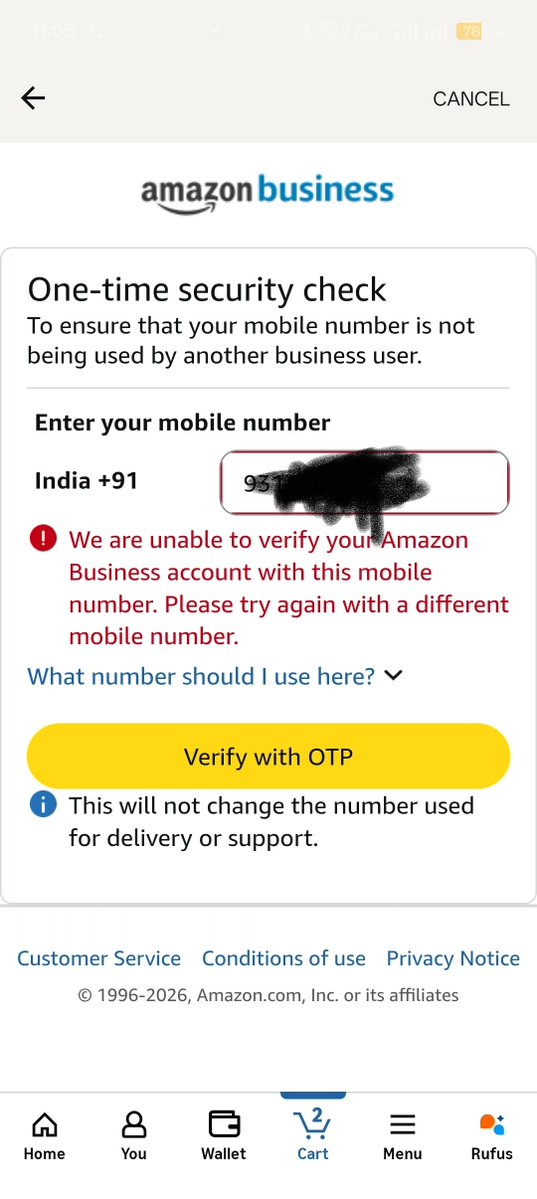 DealsLion's tweet photo. @AmazonBusiness  dear team what is the issue, your executives keep telling me to change the number,  why would I've to put another person number in my Amazon business account to buy something for my business...?
@amazon @amazonIN https://t.co/KNIuXTTAaD